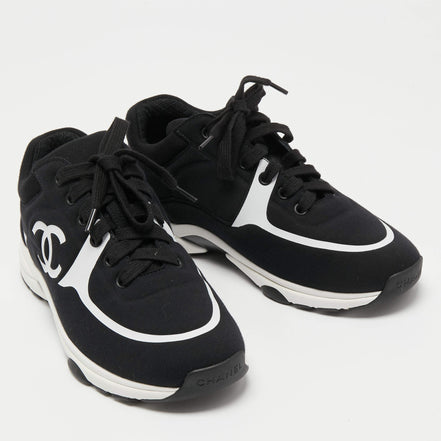 Chanel CC Runner Sneakers Black & White (Pre-Loved)
