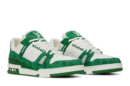 Louis Vuitton Green Monogram Denim LV Trainers "Unworn"