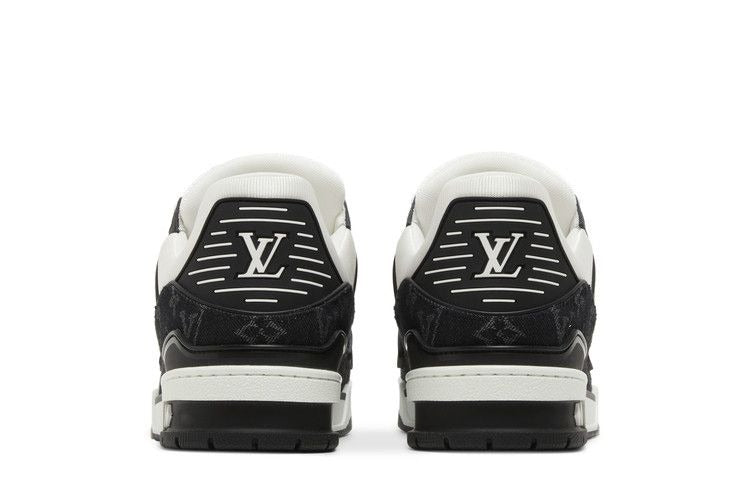 Louis Vuitton Black Monogram Denim Trainer Sneakers (Pre-loved)