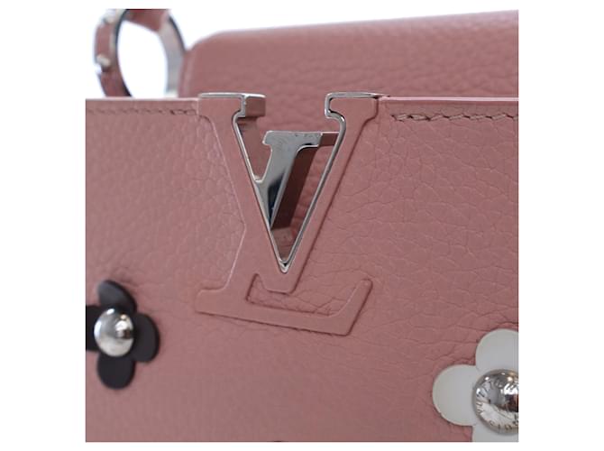 Louis Vuitton Capucines BB Rose Ballerine Flower Studs 