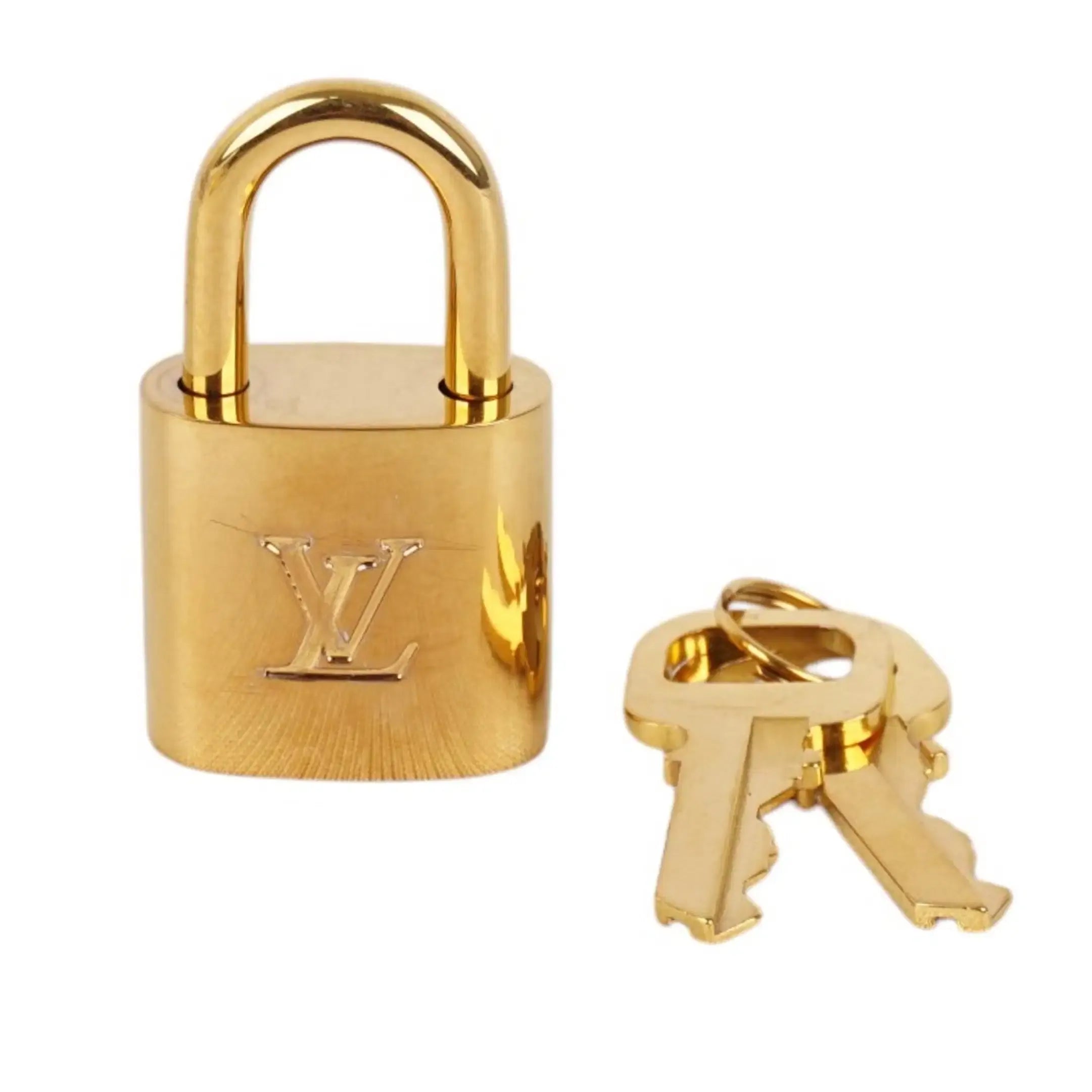 Louis Vuitton Brass Lock and Key Set 
