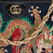 Gucci Ophidia Embroidered Dragon Suede Chain Bag (Pre-Loved)