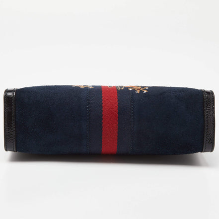 Gucci Ophidia Embroidered Dragon Suede Chain Bag (Pre-Loved)