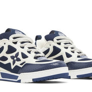 Louis Vuitton Navy Blue and White Skate Sneakers 