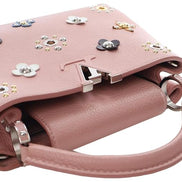 Louis Vuitton Capucines BB Rose Ballerine Flower Studs 