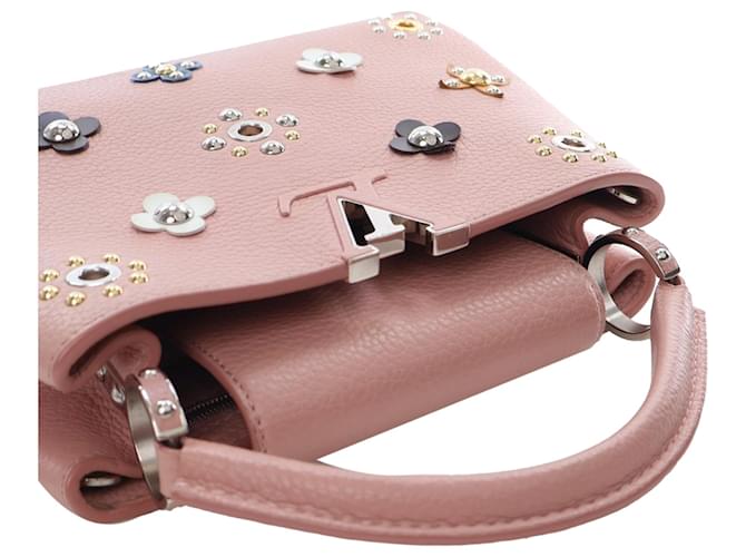 Louis Vuitton Capucines BB Rose Ballerine Flower Studs 