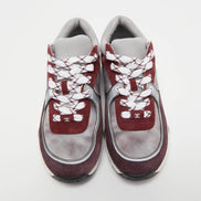 Chanel CC Tie-Dye Runner Sneakers Burgundy & Grey 