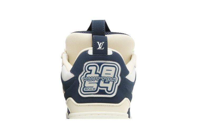 Louis Vuitton Navy Blue and White Skate Sneakers 