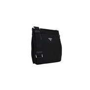 Prada Re-Nylon Enamel Logo Black Duffle Bag (Pre-Loved)
