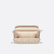 Dior Cream CD Diamond Canvas Messenger Bag 