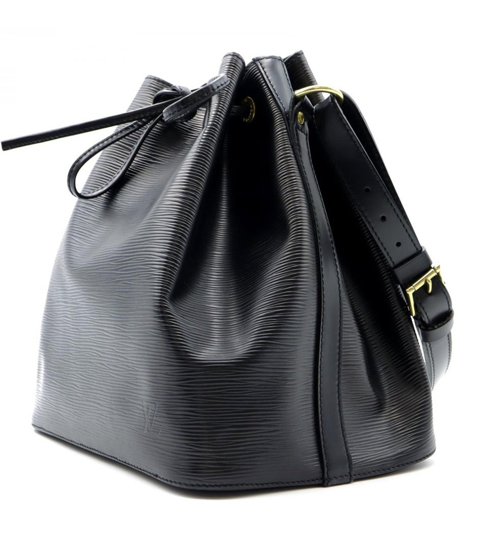Louis Vuitton Noé Black Epi Leather Bucket Bag 