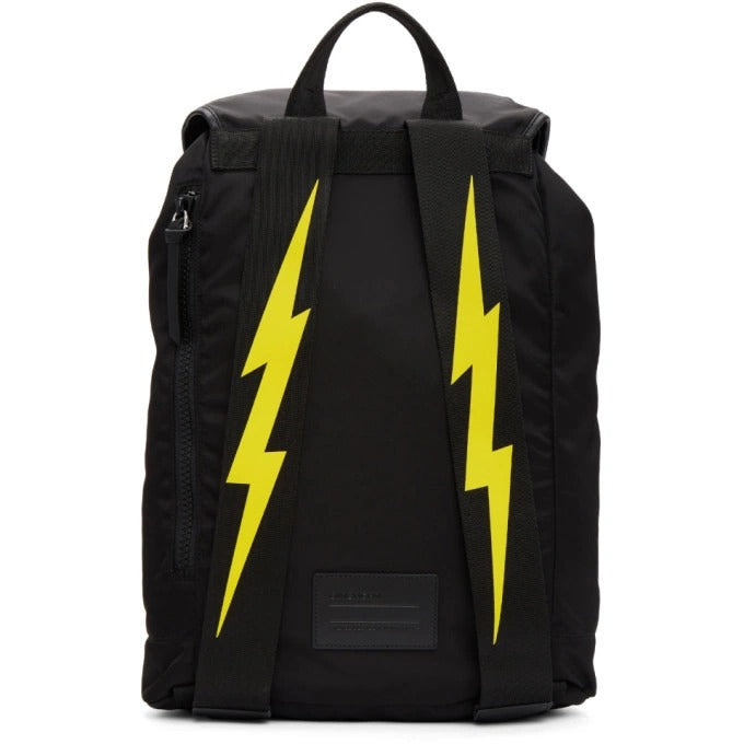 Givenchy Black Nylon Paris Logo Backpack 