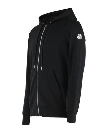 Moncler Big Logo Zip-Up Hoodie Black (Pre-Loved)