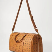 MCM Cognac Visetos Monogram Heritage Weekender (Pre-Loved)