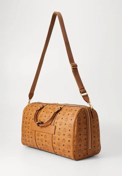 MCM Cognac Visetos Monogram Heritage Weekender (Pre-Loved)