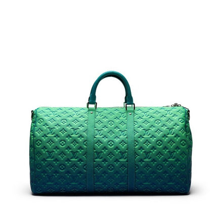 Louis Vuitton Neon Green Taurillon Illusion Keepall 50 (Pre-Loved)