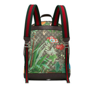 Gucci GG Supreme Tian Floral & Bird Print Backpack (Pre-Loved)