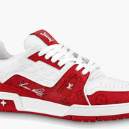 Louis Vuitton Orange Strass Swarovski Crystal Trainers 