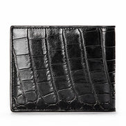 Gucci Genuine Black Crocodile Leather Bi-Fold Wallet (Pre-Loved)