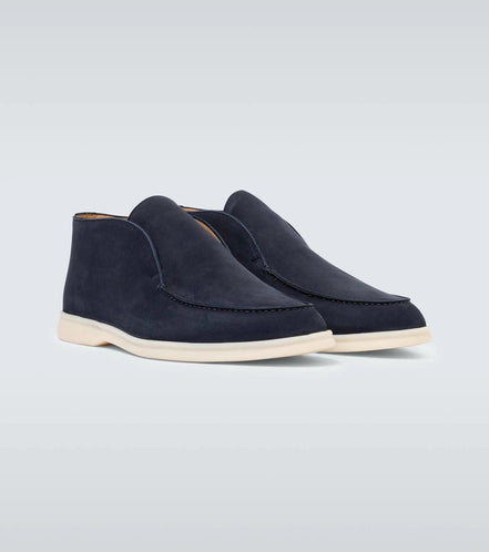Loro Piana Open Walk Suede Ankle Boots "Unworn"