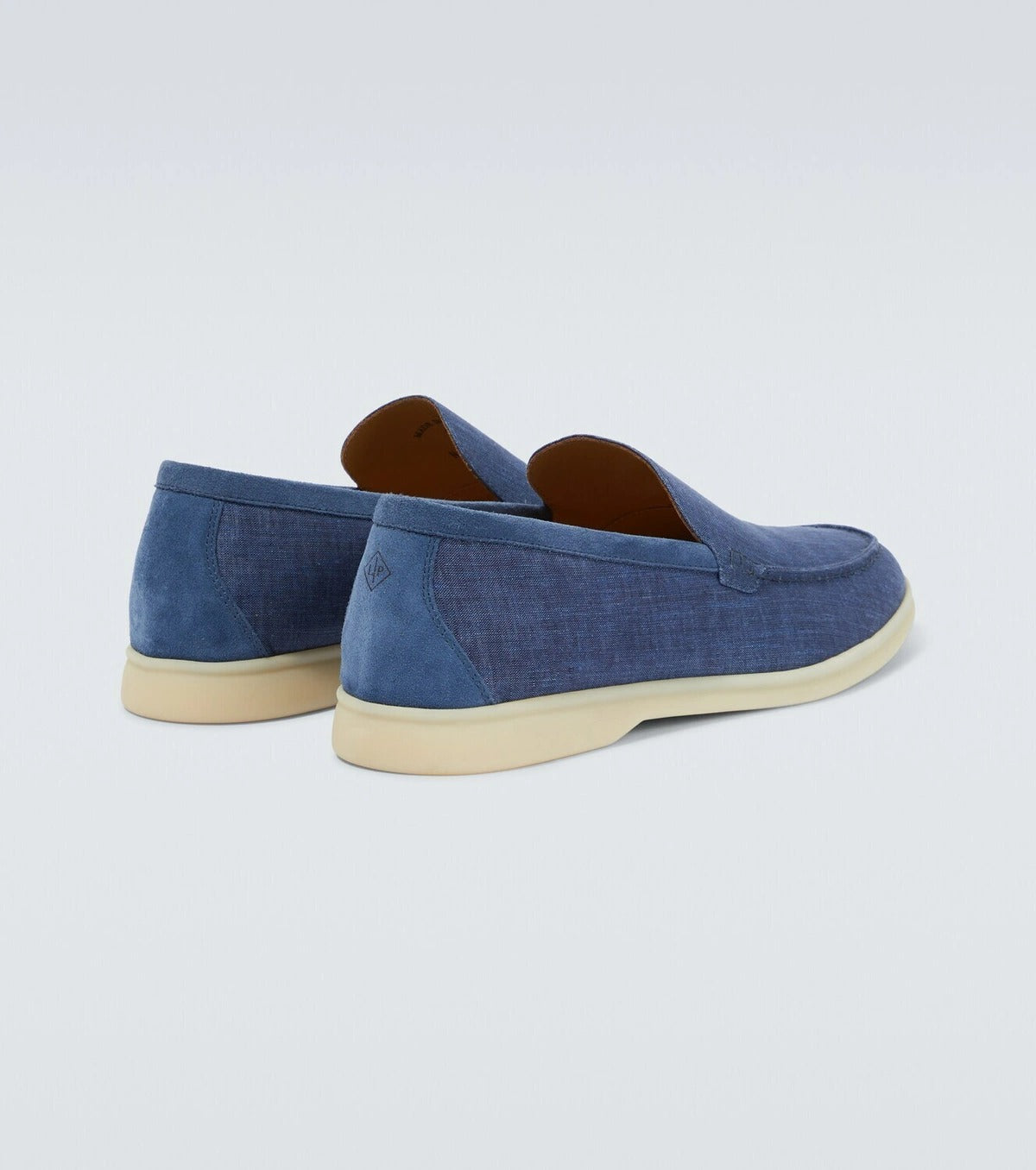 Loro Piana Blue Denim Summer Walk Loafers 