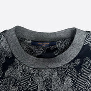 Louis Vuitton Black and Grey Monogram Camo T-Shirt 