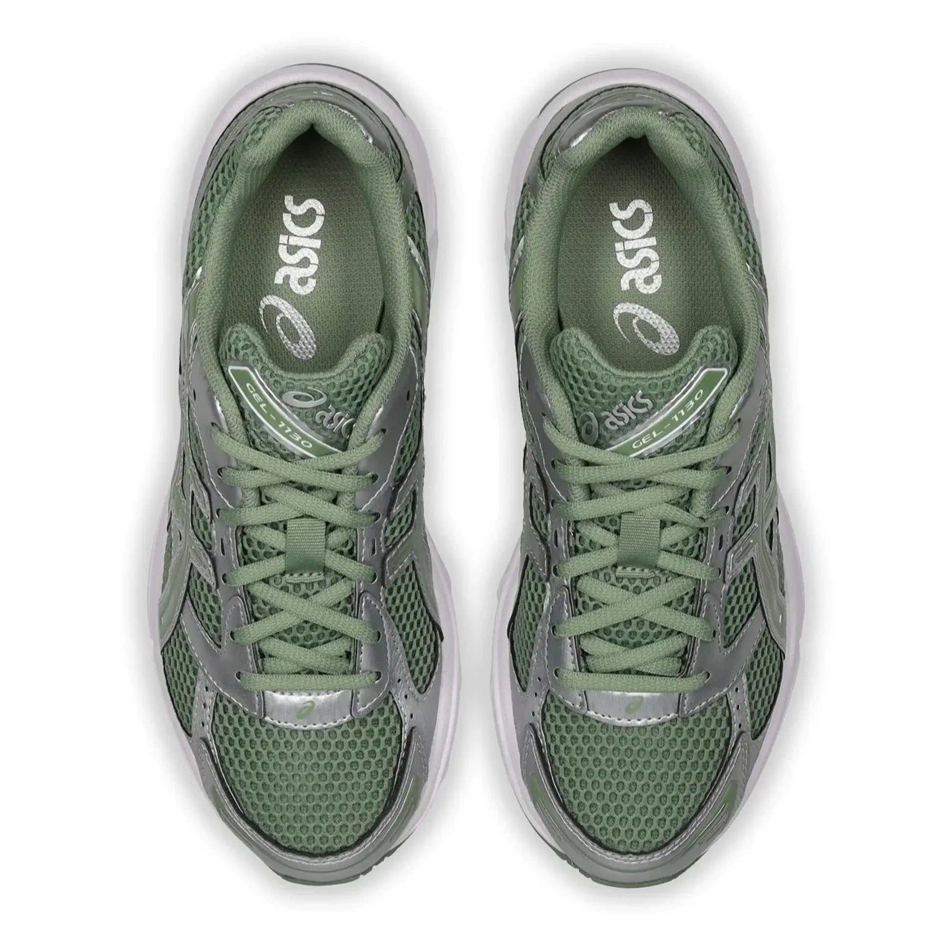 ASICS GEL-1130 Suede and Technical Mesh Running Sneakers 