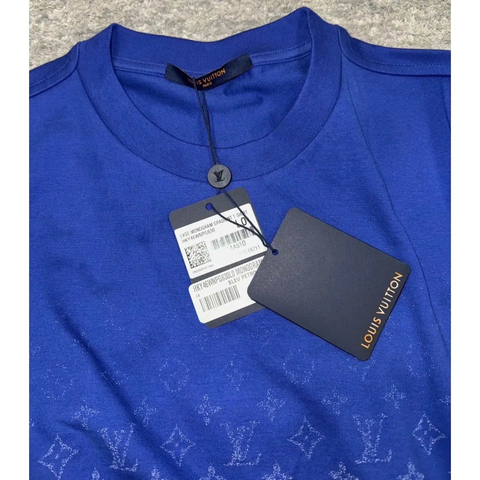 Rare Louis Vuitton Electric Blue T-Shirt Size XS “Never Owned”
