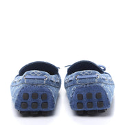 Louis Vuitton Blue Monogram Denim Arizona Moccasins (Pre-Loved)