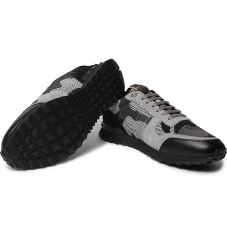 Valentino Garavani Rockrunner Camouflage Sneakers (Pre-Loved)