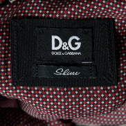 Dolce & Gabbana Burgundy Micro-Dot Contrast Trim Shirt (Pre-Loved)