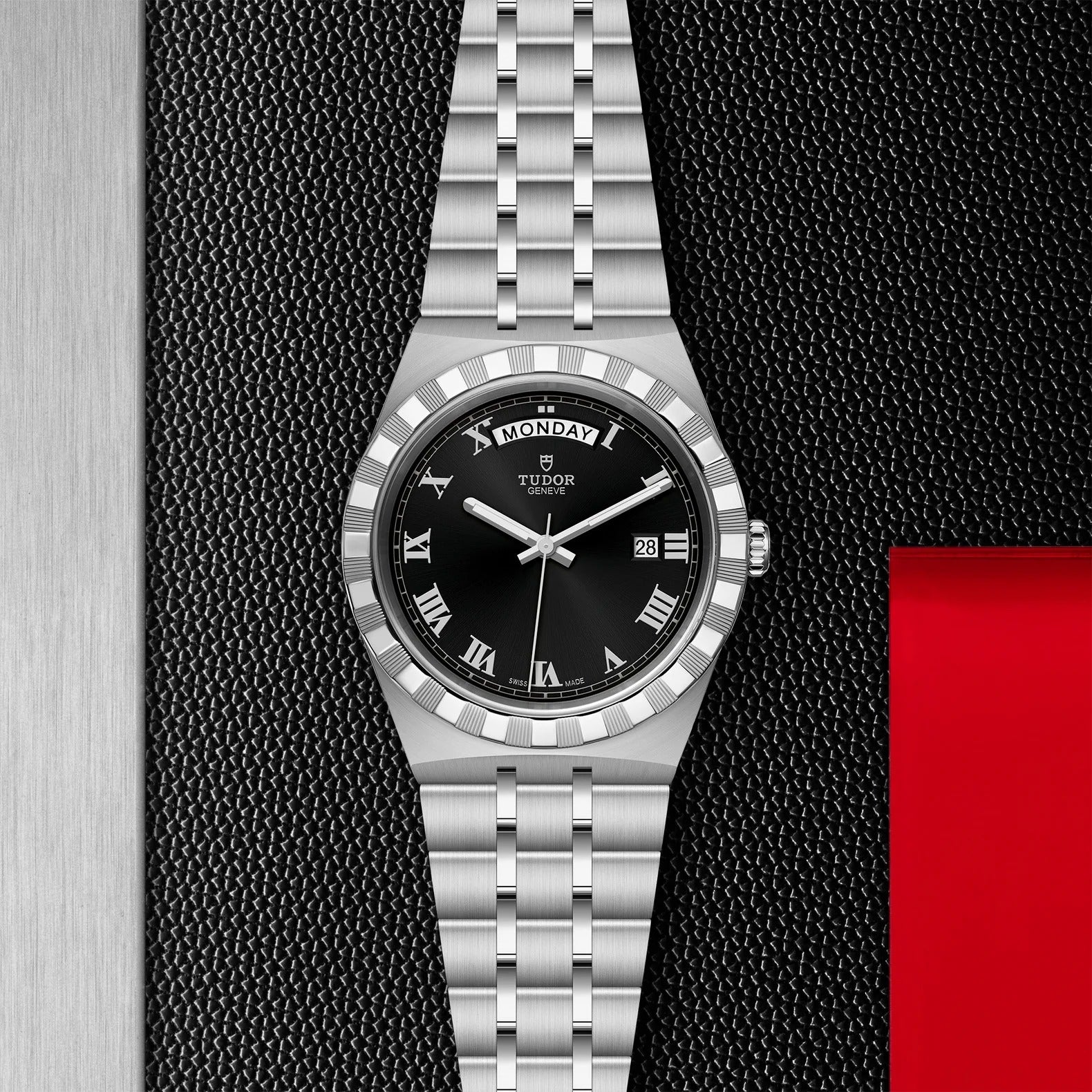 Tudor Royal Day-Date 41mm Black Roman Dial 