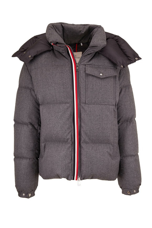 Moncler Brazier Wool Down Jacket Grey (Pre-Loved)