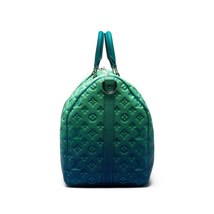 Louis Vuitton Neon Green Taurillon Illusion Keepall 50 (Pre-Loved)