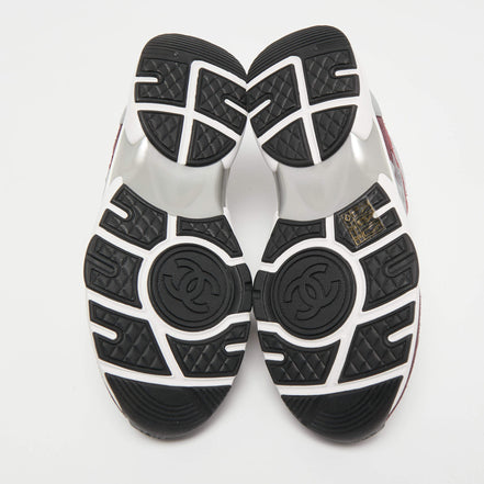 Chanel CC Tie-Dye Runner Sneakers Burgundy & Grey "Unworn"