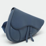 Dior Grained Calfskin Saddle Crossbody Bag 