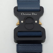 Dior Grained Calfskin Saddle Crossbody Bag 