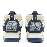 Louis Vuitton Navy Blue and White Skate Sneakers 