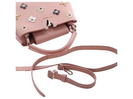 Louis Vuitton Capucines BB Rose Ballerine Flower Studs "Unworn"