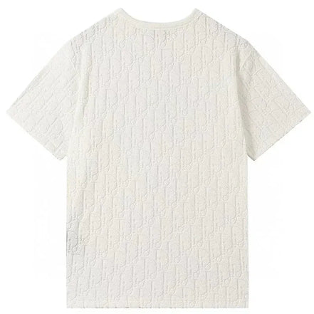 Dior Oblique Terry Cotton White T-Shirt (Pre-Loved)