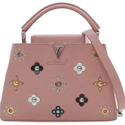 Louis Vuitton Capucines BB Rose Ballerine Flower Studs 