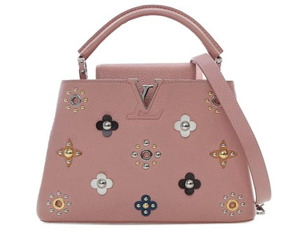 Louis Vuitton Capucines BB Rose Ballerine Flower Studs "Unworn"