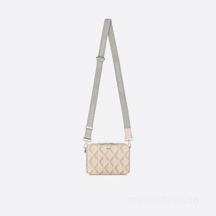 Dior Cream CD Diamond Canvas Messenger Bag "Unworn"