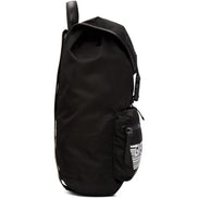 Givenchy Black Nylon Paris Logo Backpack 