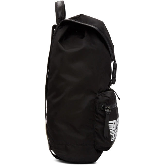 Givenchy Black Nylon Paris Logo Backpack 