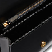 Valentino Garavani Stud Sign VLogo Shoulder Bag Black Leather (Pre-Loved)