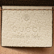 Gucci Ophidia GG Flora White Leather Shoulder Bag (Pre-Loved)