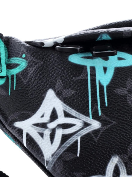 Louis Vuitton Monogram Eclipse Flash "Graffiti" Bumbag (Pre-Loved)