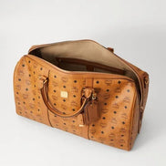 MCM Cognac Visetos Monogram Heritage Weekender (Pre-Loved)
