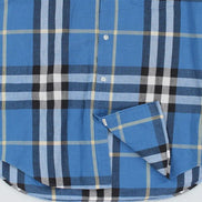 Burberry Sky Blue Check Long-Sleeve Shirt (Pre-Loved)